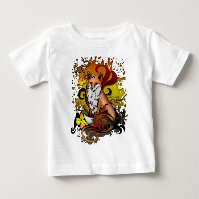 Camiseta De Bebé Fox al aire libre (Anverso)