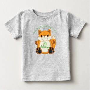 Camiseta De Bebé Fox Baby Shower Green