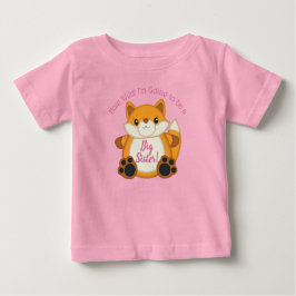 Camiseta De Bebé Fox Baby Shower Pink