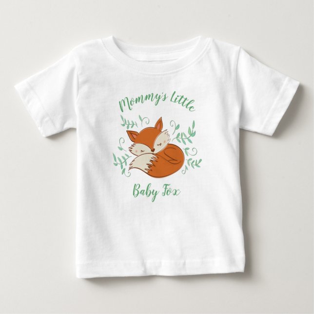 Camiseta De Bebé Fox Baby Shower Woodland Animals (Anverso)