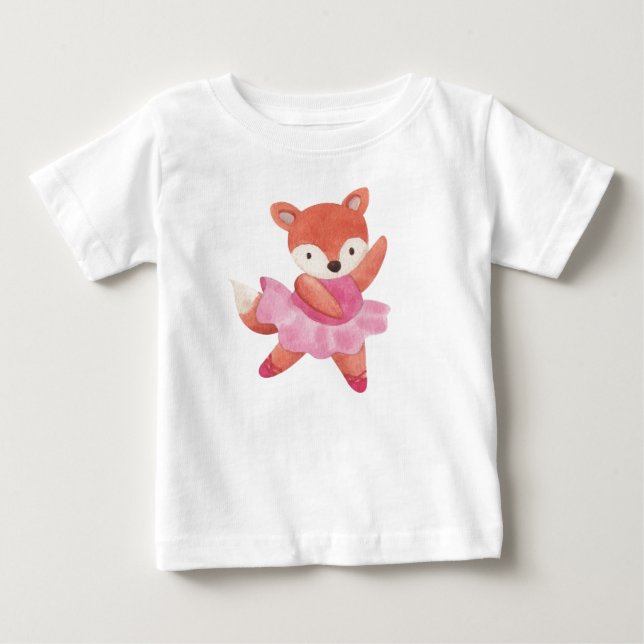Camiseta De Bebé Fox Ballerina (Anverso)