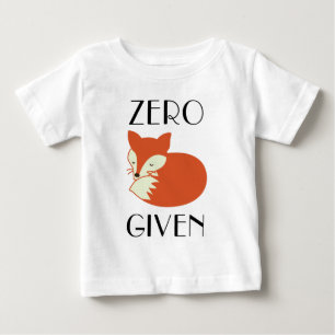 Camiseta De Bebé Fox cero dado