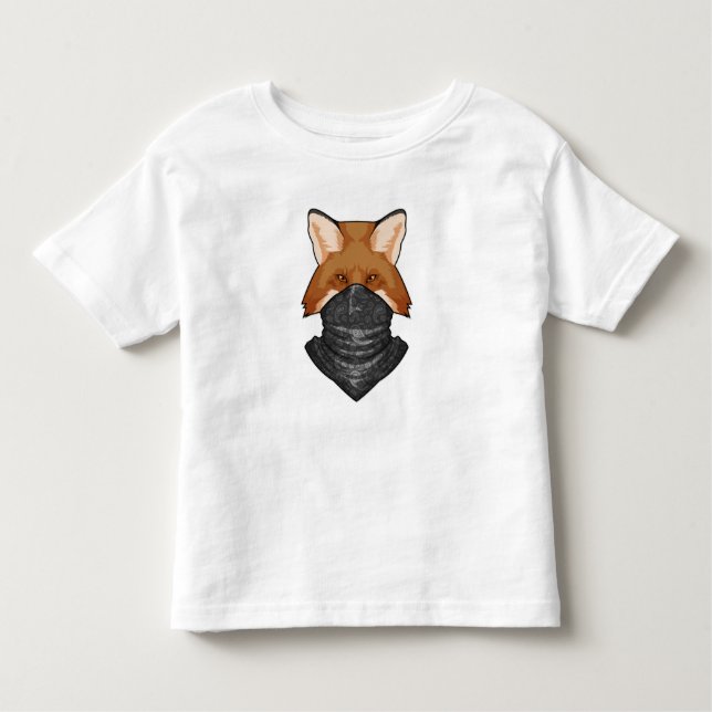 Camiseta De Bebé Fox como bandido con Kerchief (Anverso)