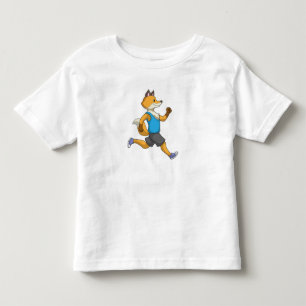 Camiseta De Bebé Fox como corredor en carrera