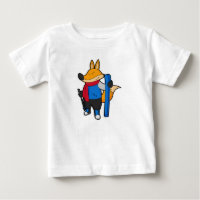 Fox como esquiador con esquí