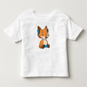 Camiseta De Bebé Fox como Gamer con Joystick
