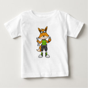 Camiseta De Bebé Fox como mecánico con llave y tuerca