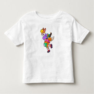 Camiseta De Bebé Fox como patinador en línea con patines en línea