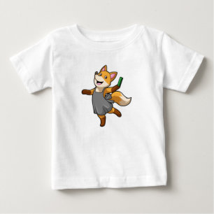 Camiseta De Bebé Fox como peluquero con tijeras