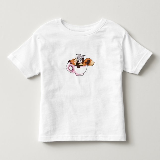 Camiseta De Bebé Fox con Copa de Café (Anverso)