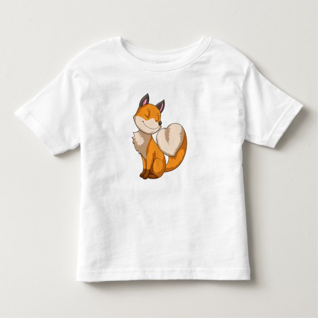 Camiseta De Bebé Fox con corazón (Anverso)
