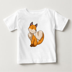 Camiseta De Bebé Fox con corazón