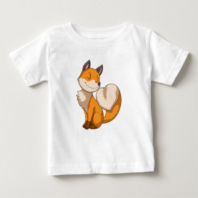 Camiseta De Bebé Fox con corazón (Anverso)