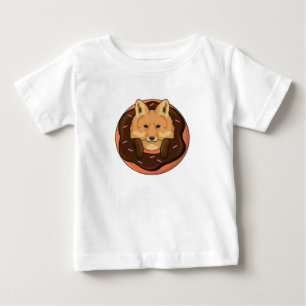 Camiseta De Bebé Fox con Donut