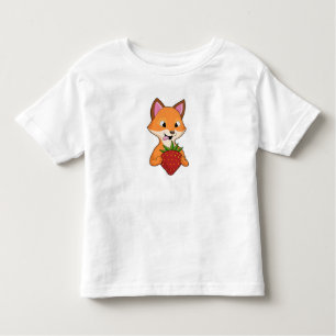 Camiseta De Bebé Fox con fresa