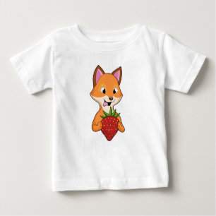 Camiseta De Bebé Fox con fresa