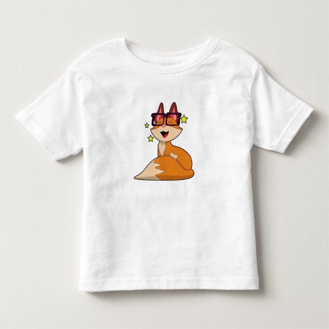 Camiseta De Bebé Fox con gafas (Anverso)