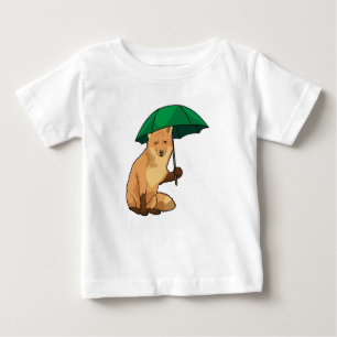 Camiseta De Bebé Fox con paraguas