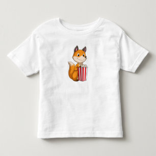 Camiseta De Bebé Fox con Popcorn