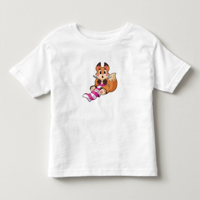 Camiseta De Bebé Fox con Scarf (Anverso)