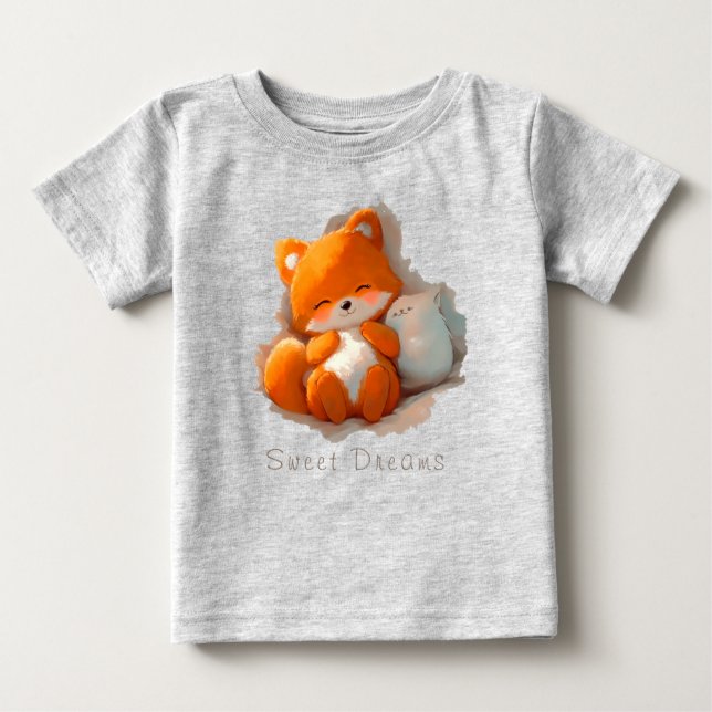 Camiseta De Bebé Fox cub anime (Anverso)