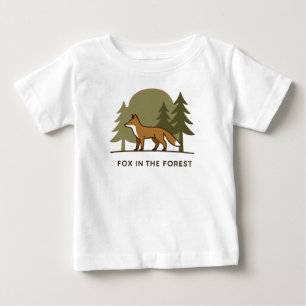 Camiseta De Bebé Fox en el bosque