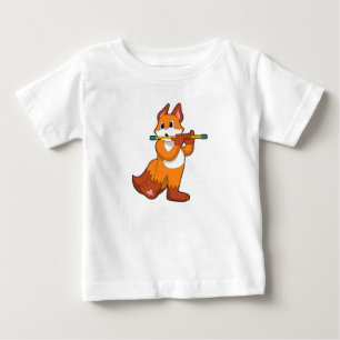 Camiseta De Bebé Fox en Music con Flute.PNG