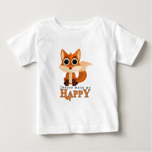 Camiseta De Bebé Foxes Make Me Happy