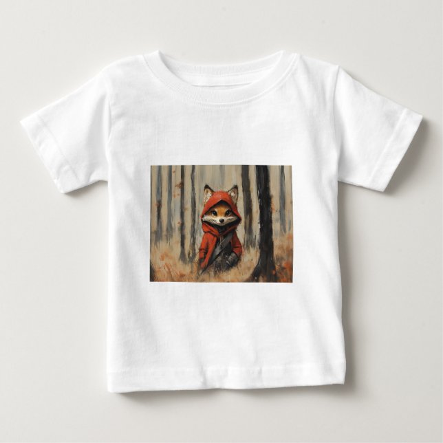 Camiseta De Bebé foxy fox le petit renard malin  (Anverso)
