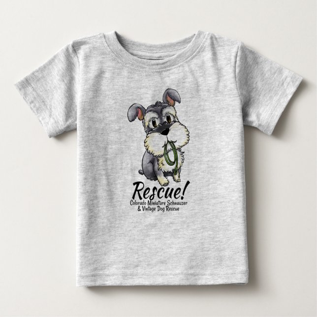 Camiseta De Bebé Fozi Schnauzer - Bebé Romper / Equipo - (Anverso)