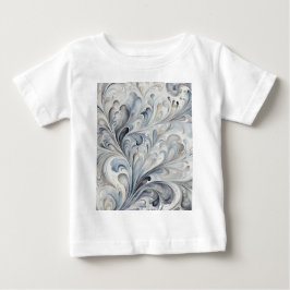 Camiseta De Bebé Fractales grises