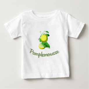 Camiseta De Bebé Francés de Pamplemousse para el pomelo