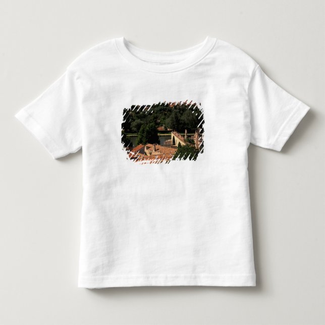 Camiseta De Bebé Francia, Aviñón, Provenza. Pont St, Benezet. (Anverso)