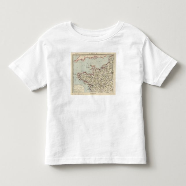 Camiseta De Bebé Francia del noroeste 2 (Anverso)