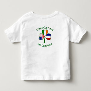 Camiseta De Bebé Francia Irlanda Estados Unidos Trébol Bandera Pers