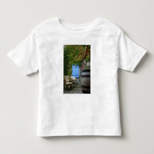 Camiseta De Bebé Francia, Les Baux de Provence, patio de café