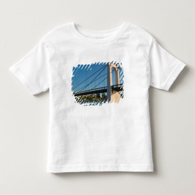 Camiseta De Bebé Francia, Ródano-Alpes, Condrieu, puente a través d (Anverso)