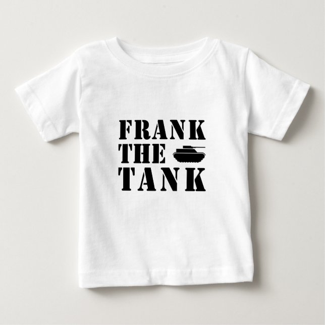 Camiseta De Bebé frankthetank3blk (Anverso)