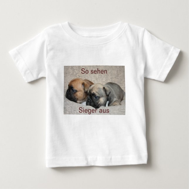 Camiseta De Bebé Französische Bulldoggen Shirt (Anverso)
