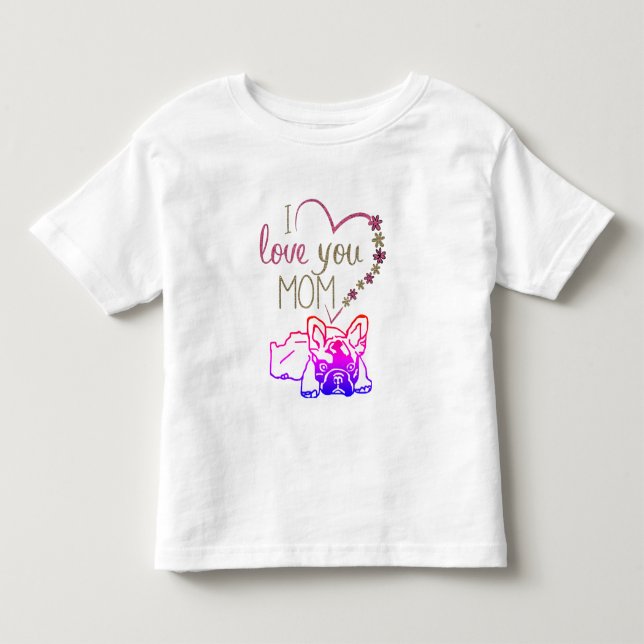 Camiseta De Bebé Französische Bulldoggen T-Shirt (Anverso)