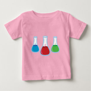 Camiseta De Bebé Frascos de la ciencia