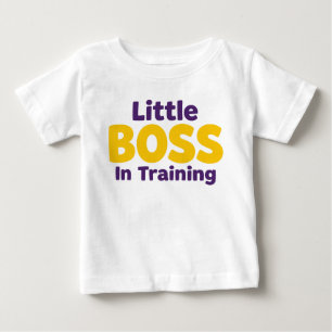 Camiseta De Bebé Frase Divertida Jefe Infantil Adorable Infante