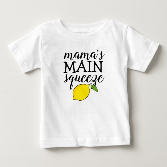 Camiseta De Bebé Frase dulce suave | El principal apretón de mamá (Anverso)