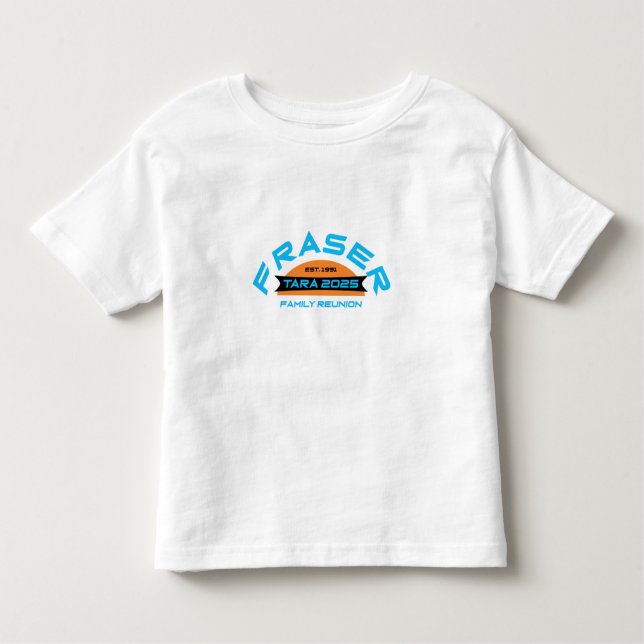 Camiseta De Bebé Fraser Family Reunion 2025 Design 15 ToddlerTShirt (Anverso)