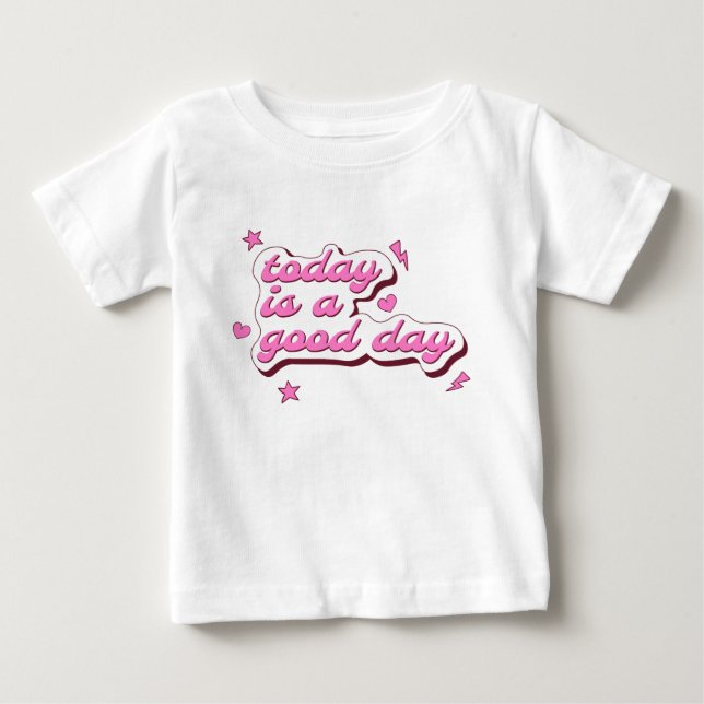 Camiseta De Bebé Frases de niña estrellas corazones rayos (Anverso)