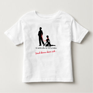 Camiseta De Bebé Frau an der Leine - Böse Männer Toddler T shirt