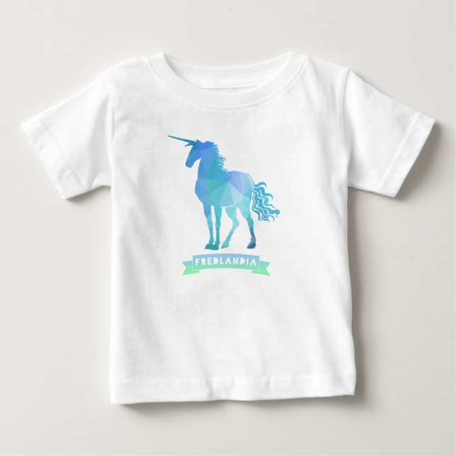 Camiseta De Bebé Fredlandia Unicorn Pequeño Ruffle Dress (Anverso)