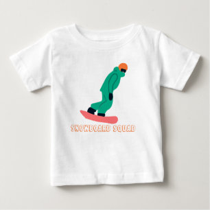 Camiseta De Bebé Freerid Snowboarder Snowboard Squad Team