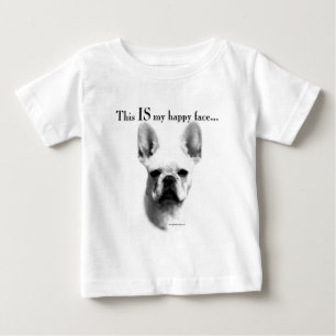 Camiseta De Bebé Frenchie Happy Face