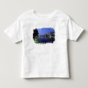 Camiseta De Bebé Frente del Sena y Torre Eiffel, París, Francia 2